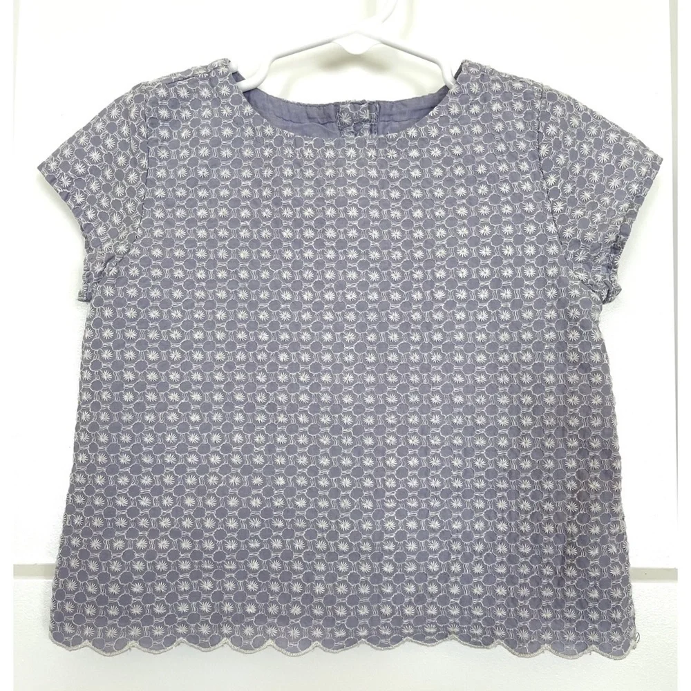 Gymboree Eyelet lined Top and shorts top 2T, shorts 18-24 mos